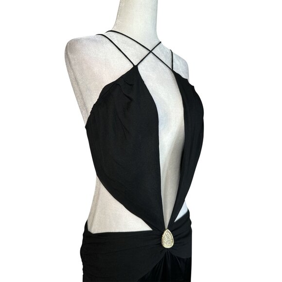 CIN CIN Ivy Orchid Maxi Dress in Black Small New Womens Long Gown - Picture 7 of 13